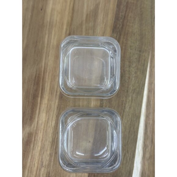 Crown Royal Square Whiskey Glasses 2000 Limited Edition Set Of 2 Barware Shot - Picture 6 of 8